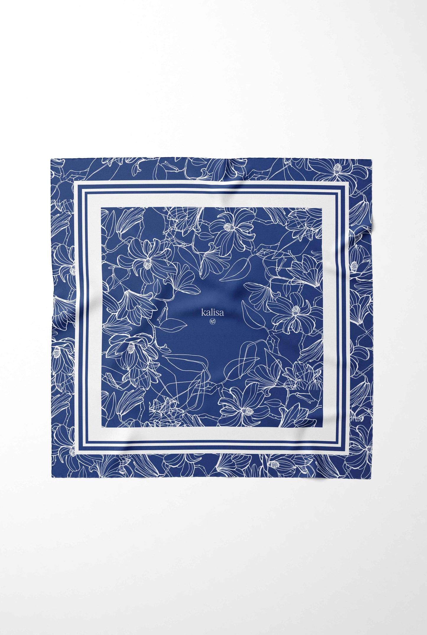 Regal Sketch Floral Silk Scarf