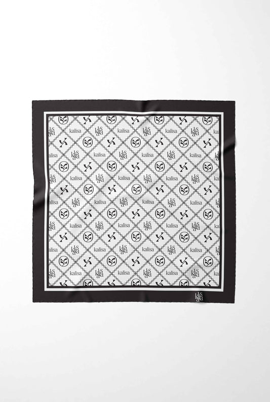 وشاح حريري بشعار كاليسا من البورسلين