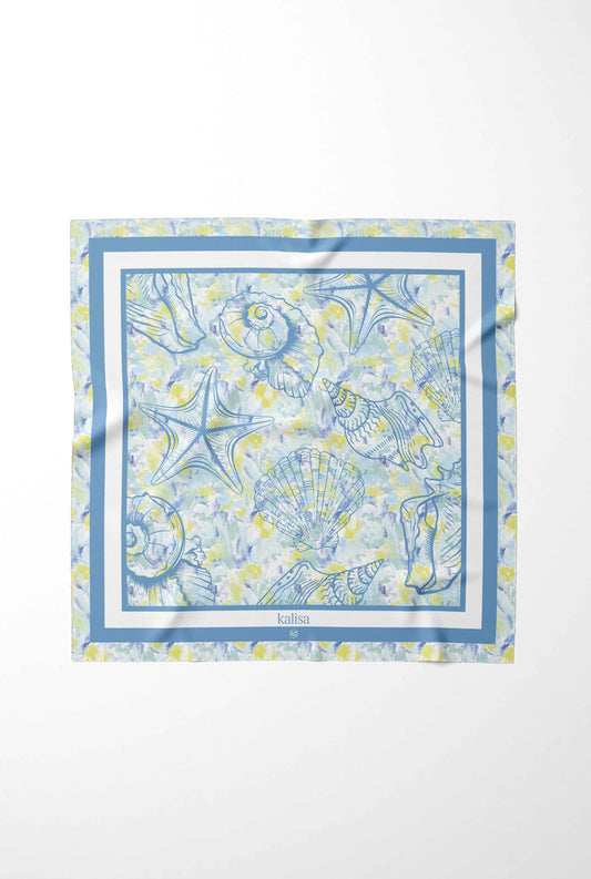 وشاح حريري من Seafoam Mist Serenity