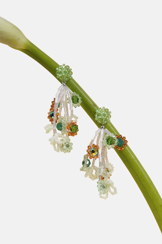 أقراط متدلية من حجر لوسايت المرج