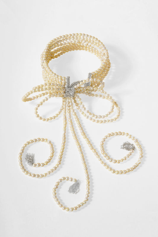 قلادة مييوكي بيرل المتتالية ذات الطبقات