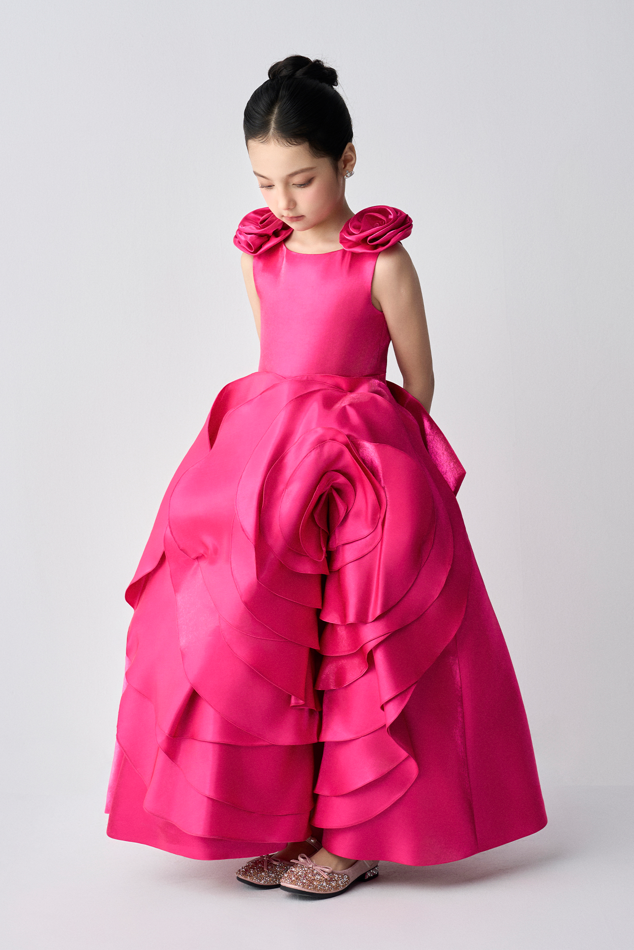 Bloom Rose Girl Ball Gown