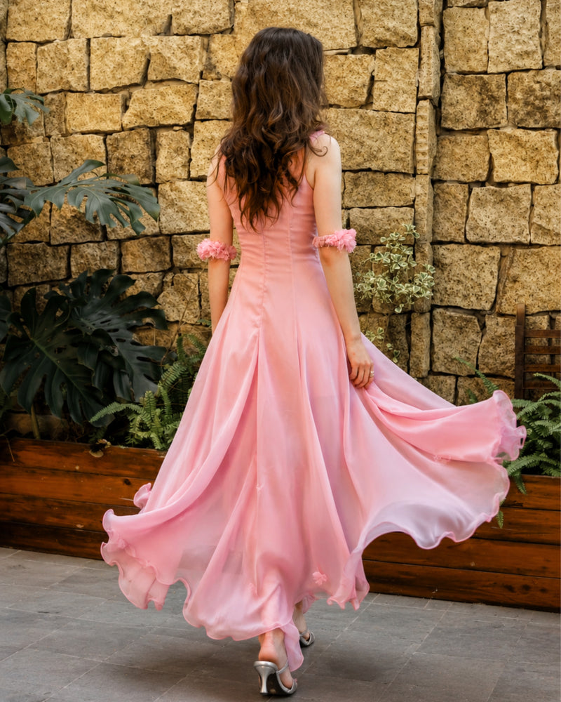 Joyce Floral Silk Maxi Dress