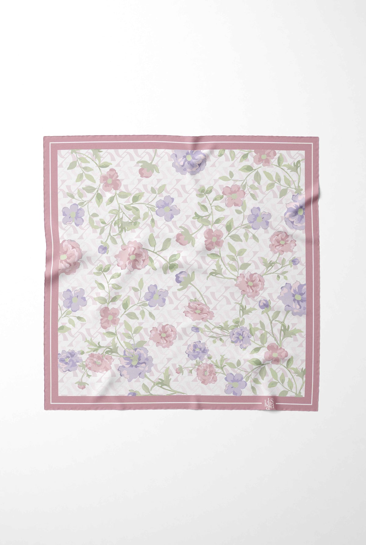 kalisa Lavender Blossom Silk Scarf