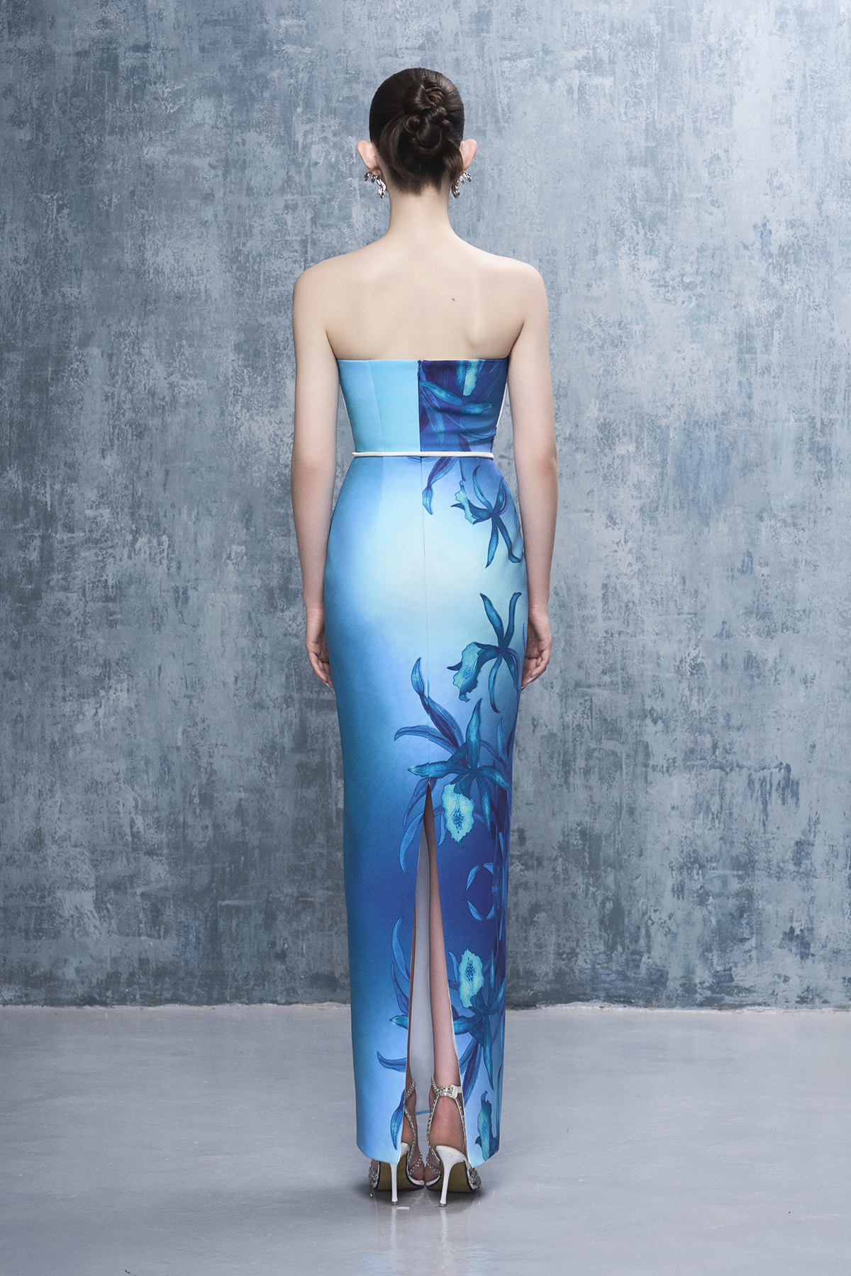Monette Floral Print Bandeau Maxi Dress