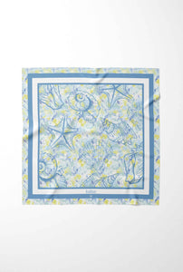 Foulard en soie Sérénité Brume d'écume de mer