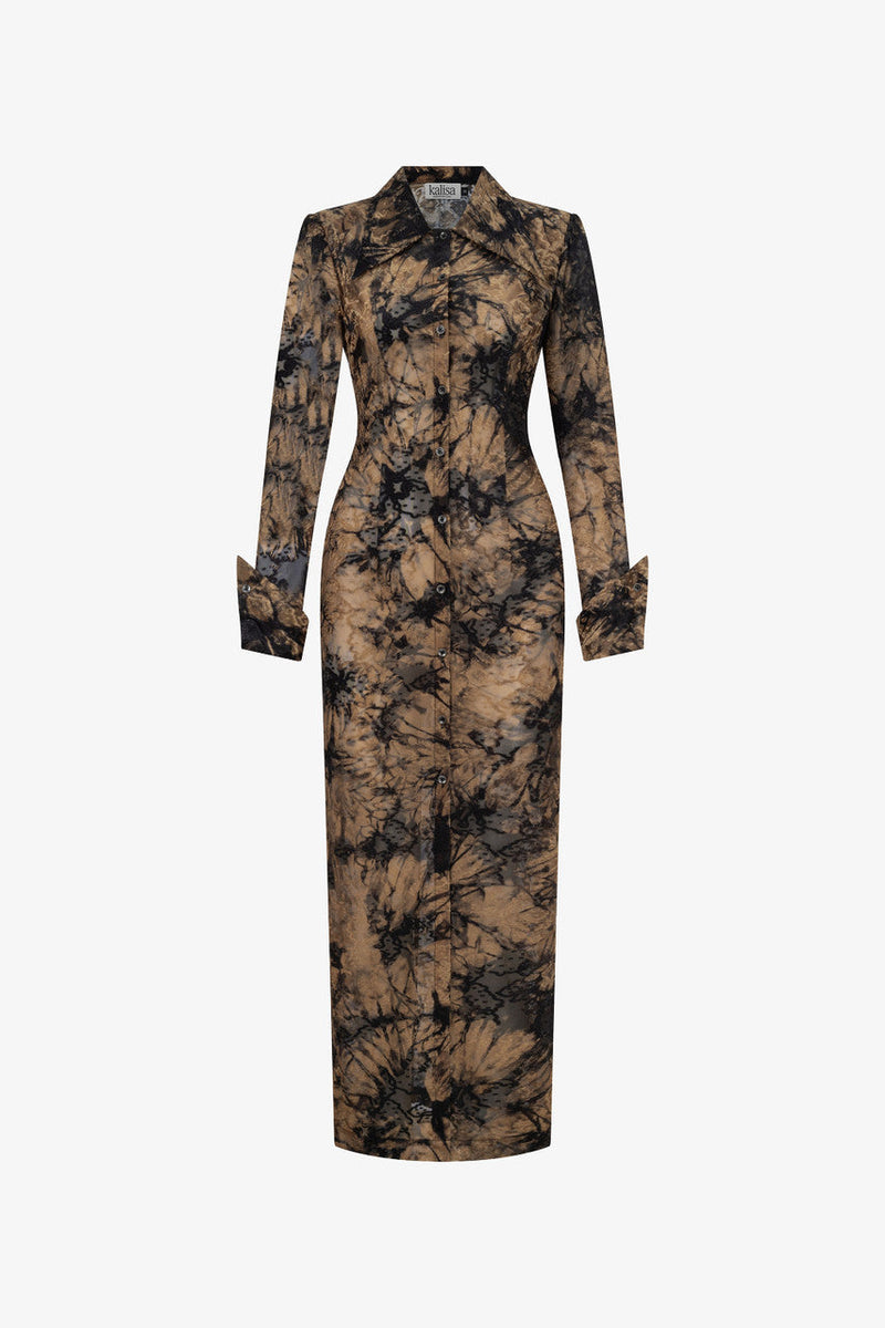 Rule Brown-spot Maxi Dress