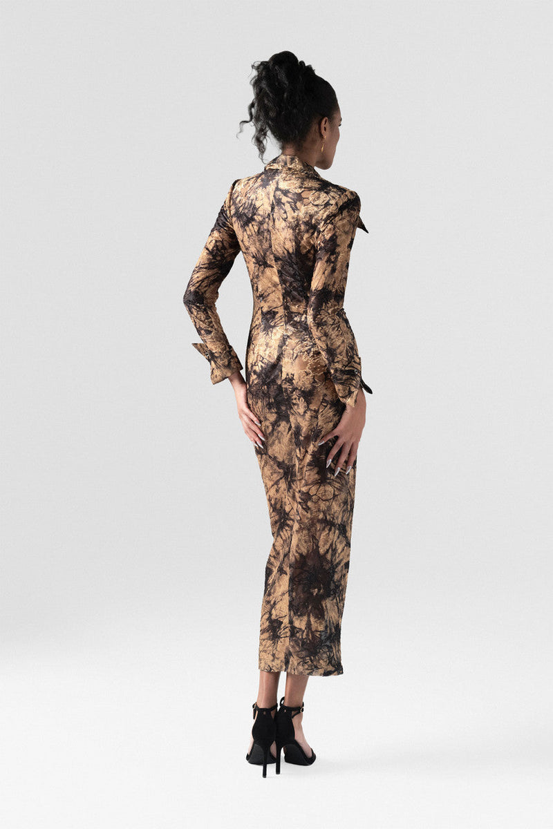 Rule Brown-spot Maxi Dress