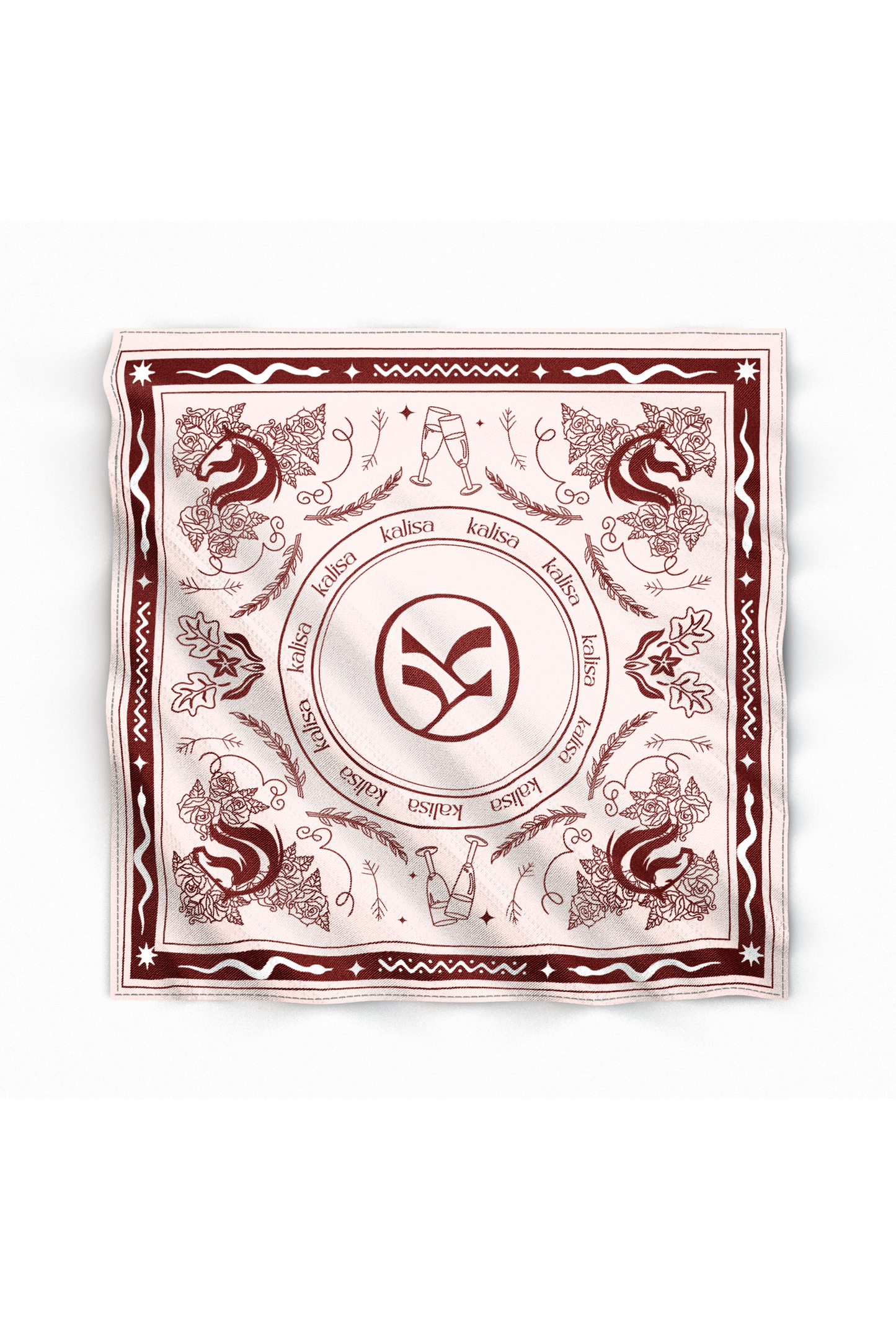 The Crimson Heritage Silk Scarf
