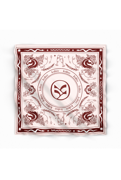 The Crimson Heritage Silk Scarf