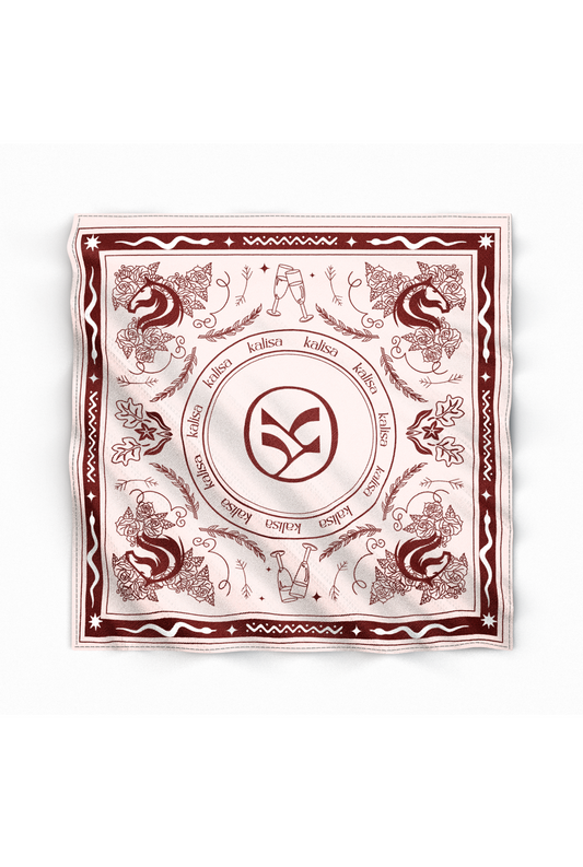 The Crimson Heritage Silk Scarf