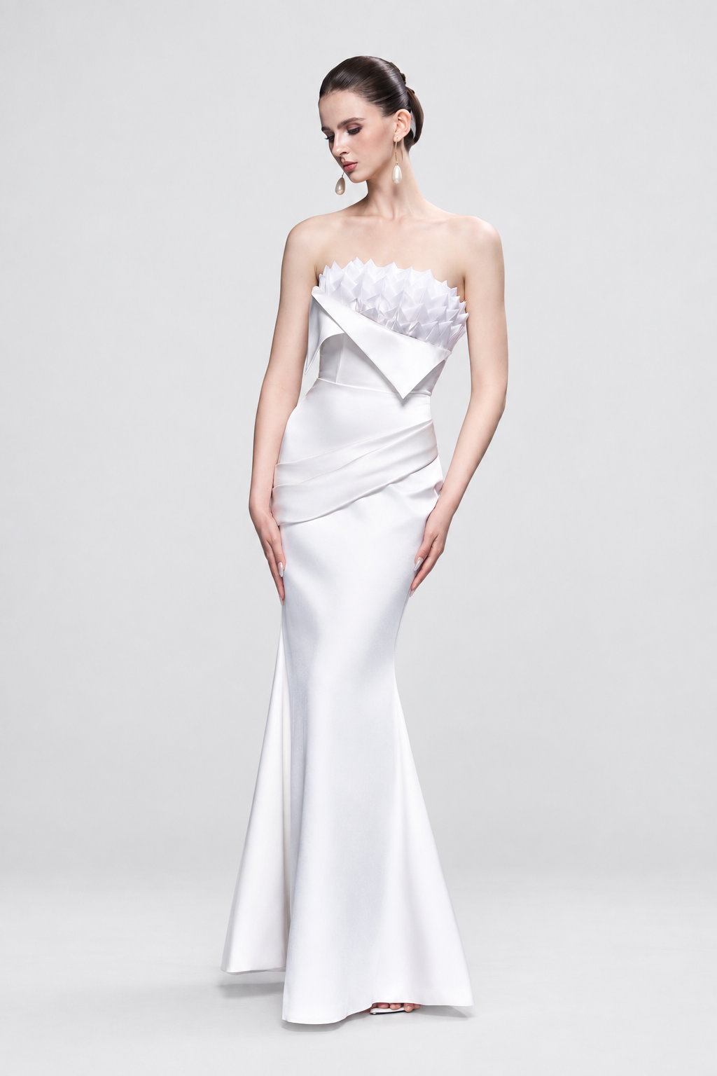 Kalisa Etoile Bandeau Maxi Dress with Draped Detail
