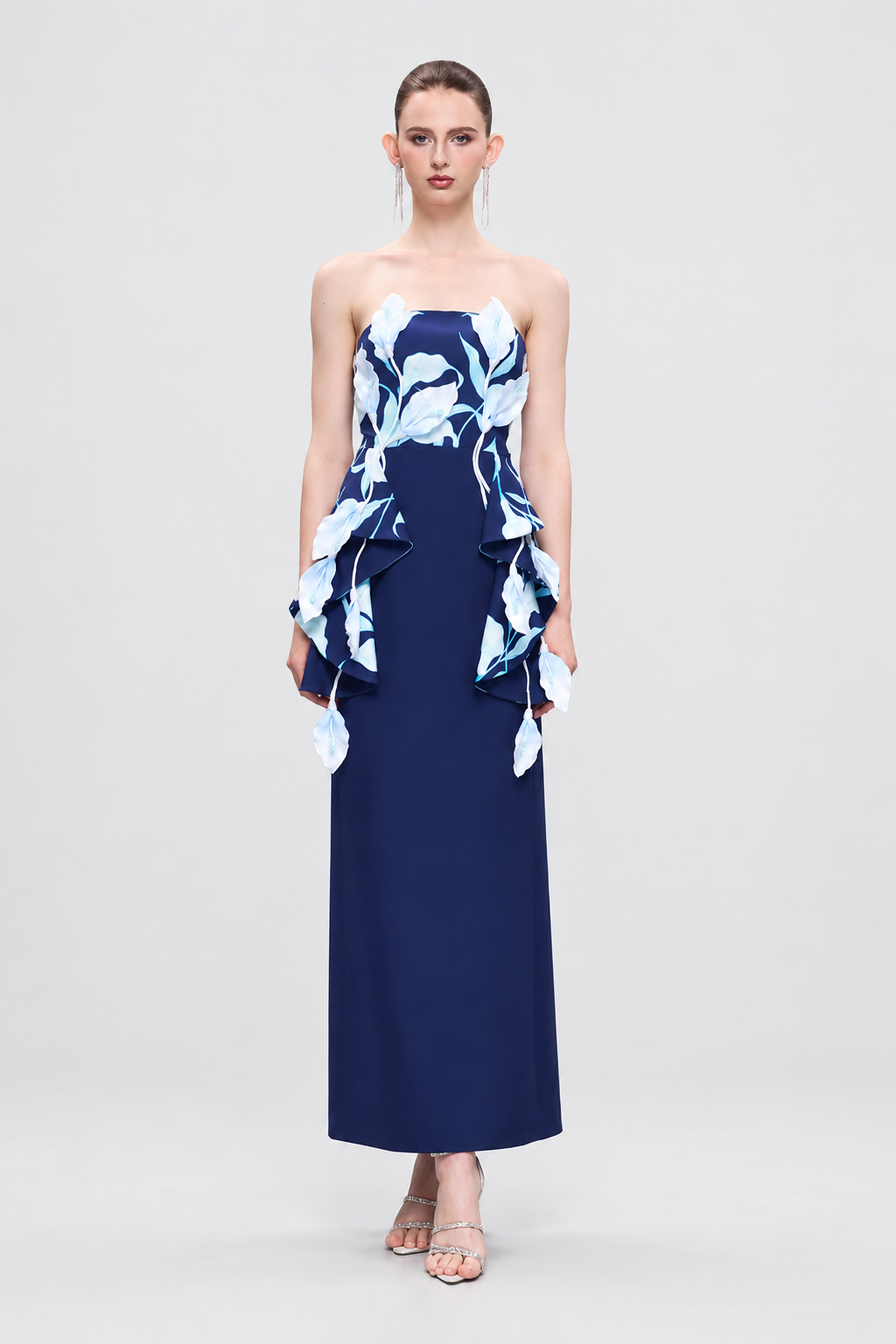 Kalisa Inen Bandeau Floral Maxi Dress