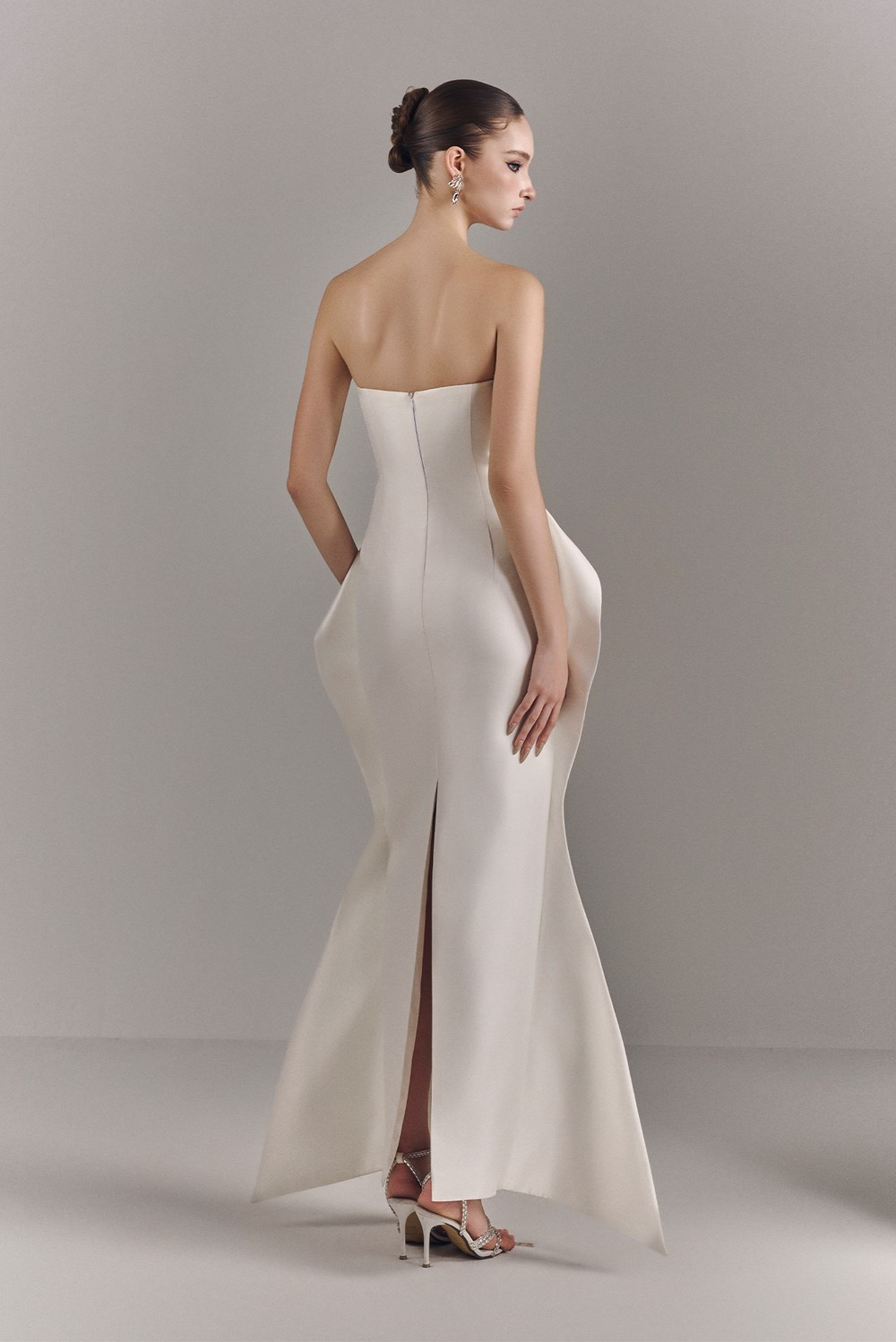 Aurelis Strapless Ruched Maxi Dress