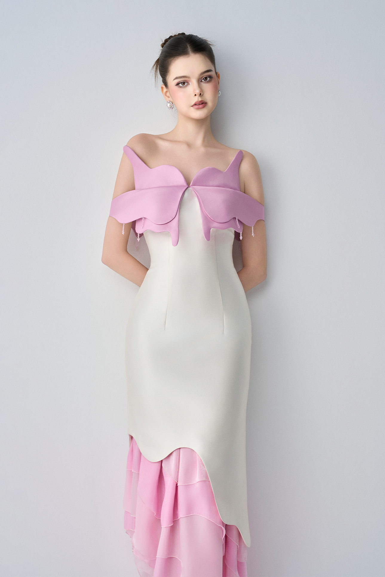 Sweetness Off Shoulders Maxi Dress With Ruffle Tiers