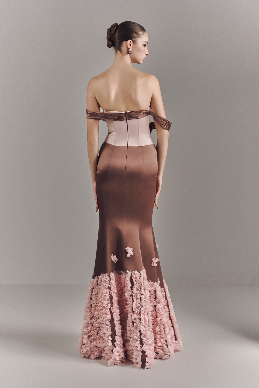 Ismeria Mermaid Maxi Dress With Floral-appliqué