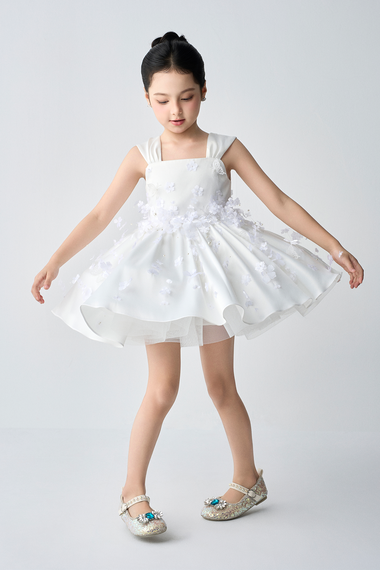 Evelyn Dreamy 3D Flowers Princess Dress