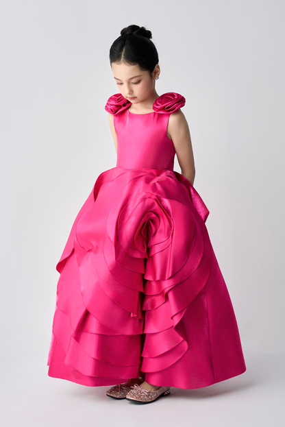 Bloom Rose Girl Ball Gown