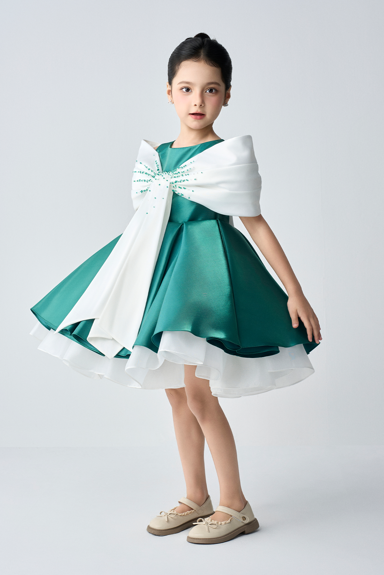 Evangeline Fairytale Two-layer Flared Girl Dress