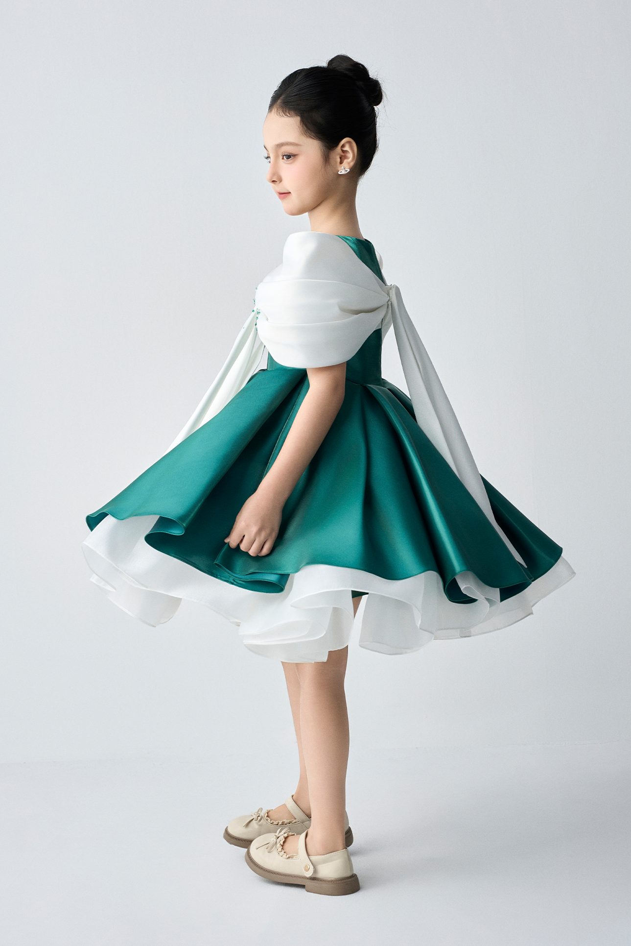 Evangeline Fairytale Two-layer Flared Girl Dress