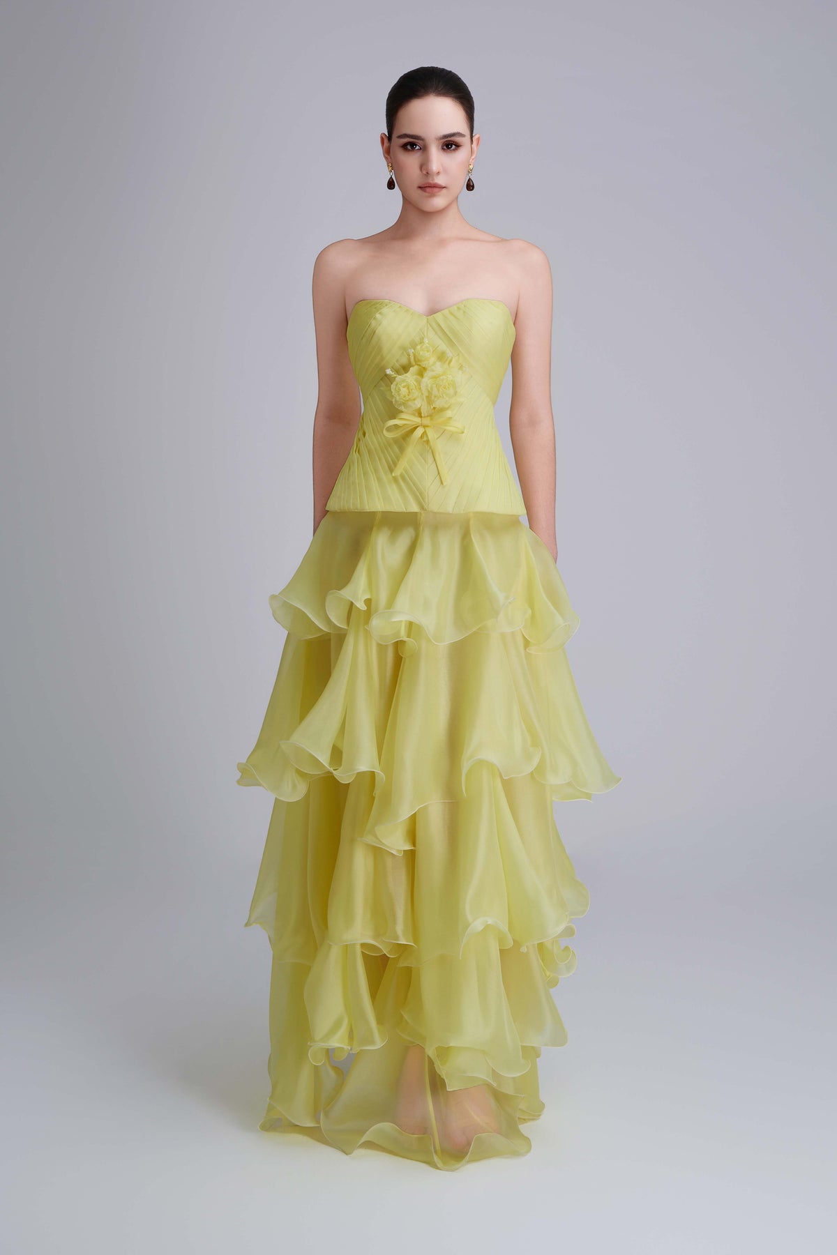 Kalisa Tina Strapless Corset With Ruffle Maxi Skirt Set — product image 5