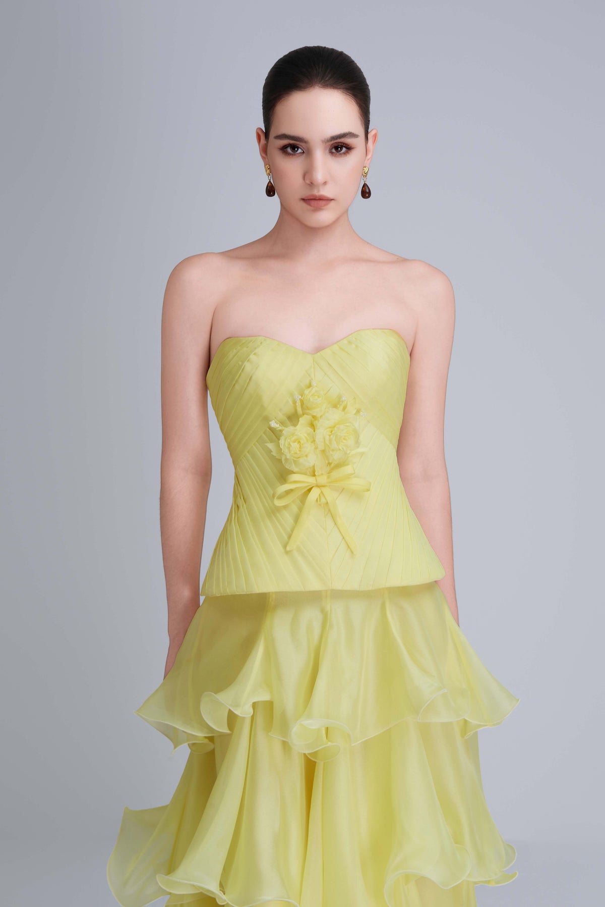 Kalisa Tina Strapless Corset With Ruffle Maxi Skirt Set — product image 7