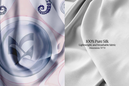 Seahorse Tide Silk Scarf