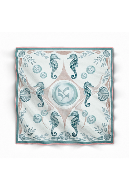 Seahorse Reverie Silk Scarf