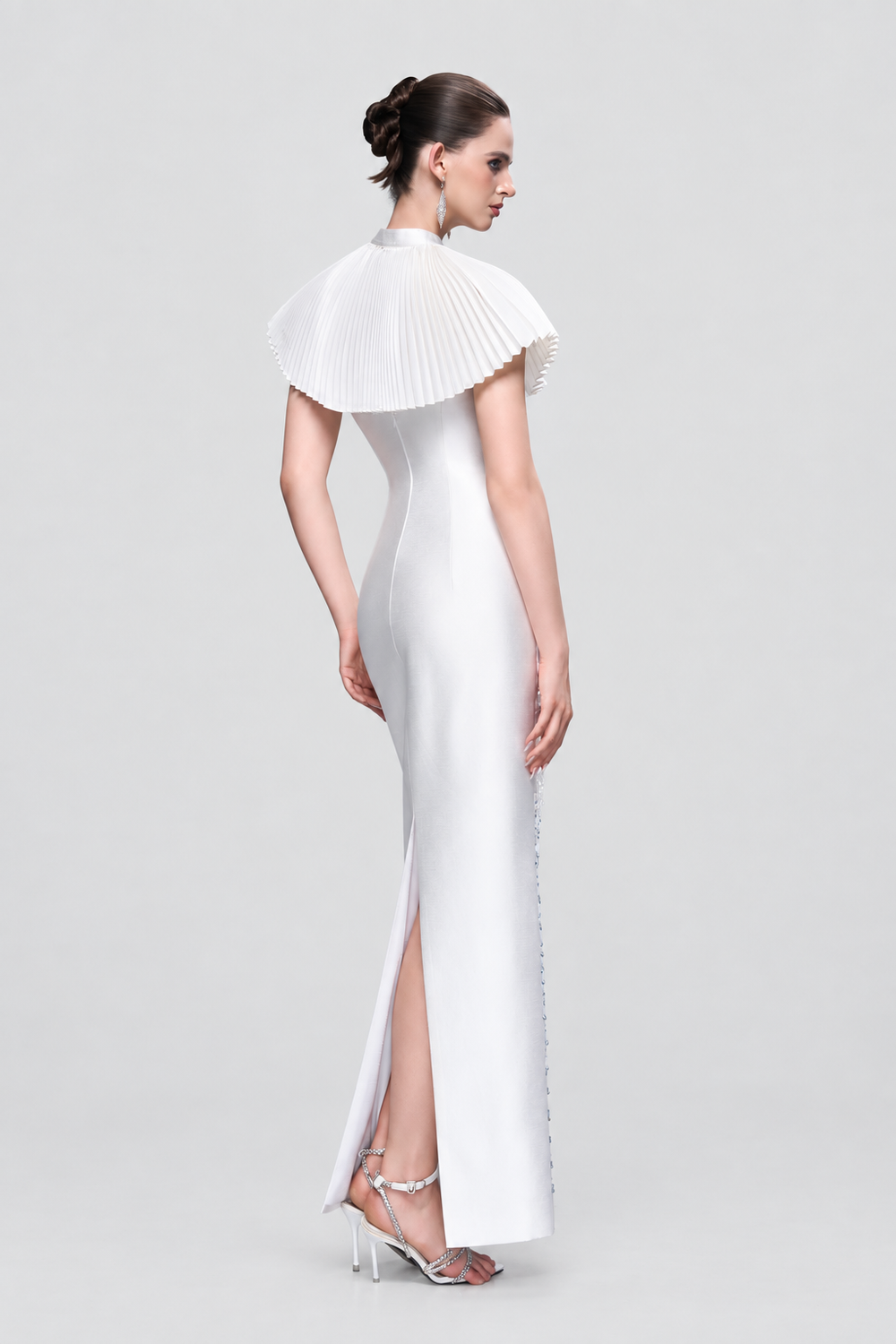 Marine Sparkle Crystal-Embellished Maxi Dress With Ombré Details