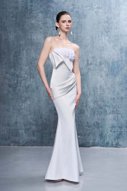 Etoile Bandeau Maxi Dress With Draped-Detail