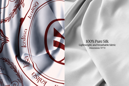 The Crimson Heritage Silk Scarf