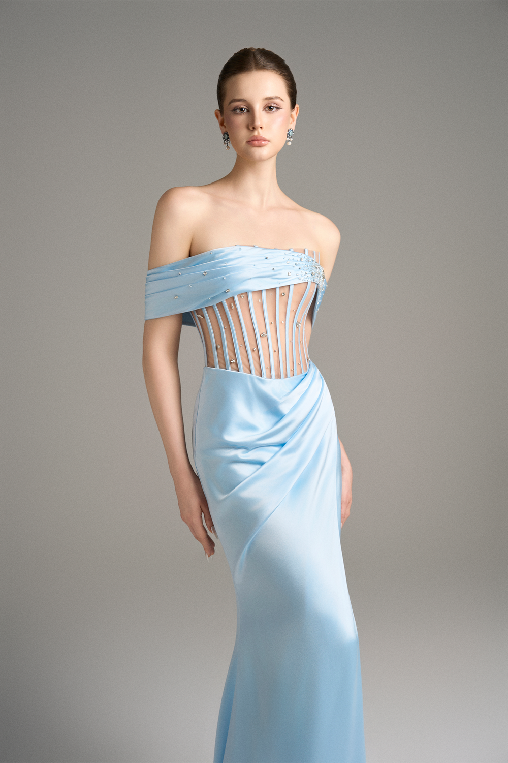 Serenity Figure Hugging Maxi Dress With High Split