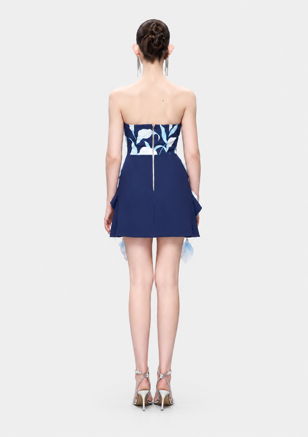 Kalisa Veda Bandeau 3D Calla Lily Floral Mini Dress — product image 3