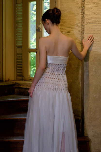 Tuscany Strapless Drop Waist Maxi Dress