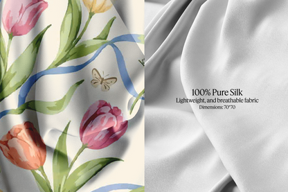 Tulipe Silk Scarf