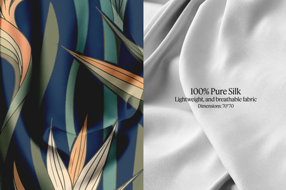 Nocturne Garden Silk Scarf
