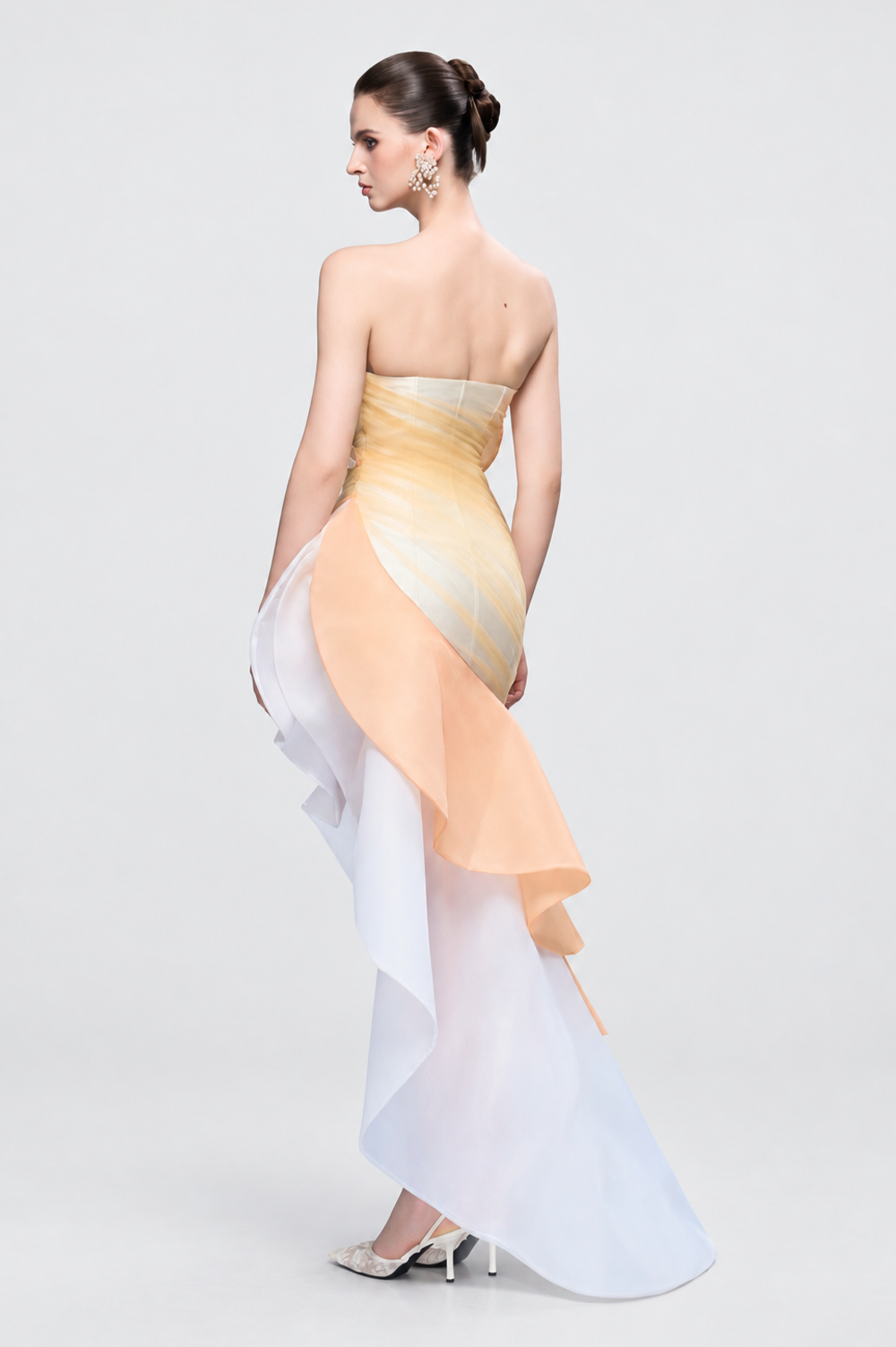 Kalisa Gracie Strapless Layered Maxi Dress With Asymmetric-Hem — product image 3