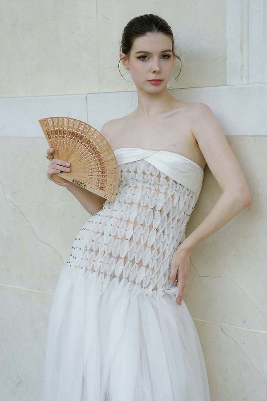 Tuscany Strapless Drop Waist Maxi Dress