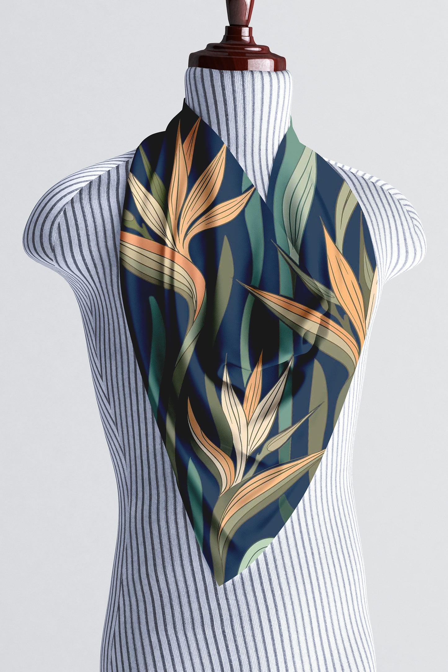 Nocturne Garden Silk Scarf