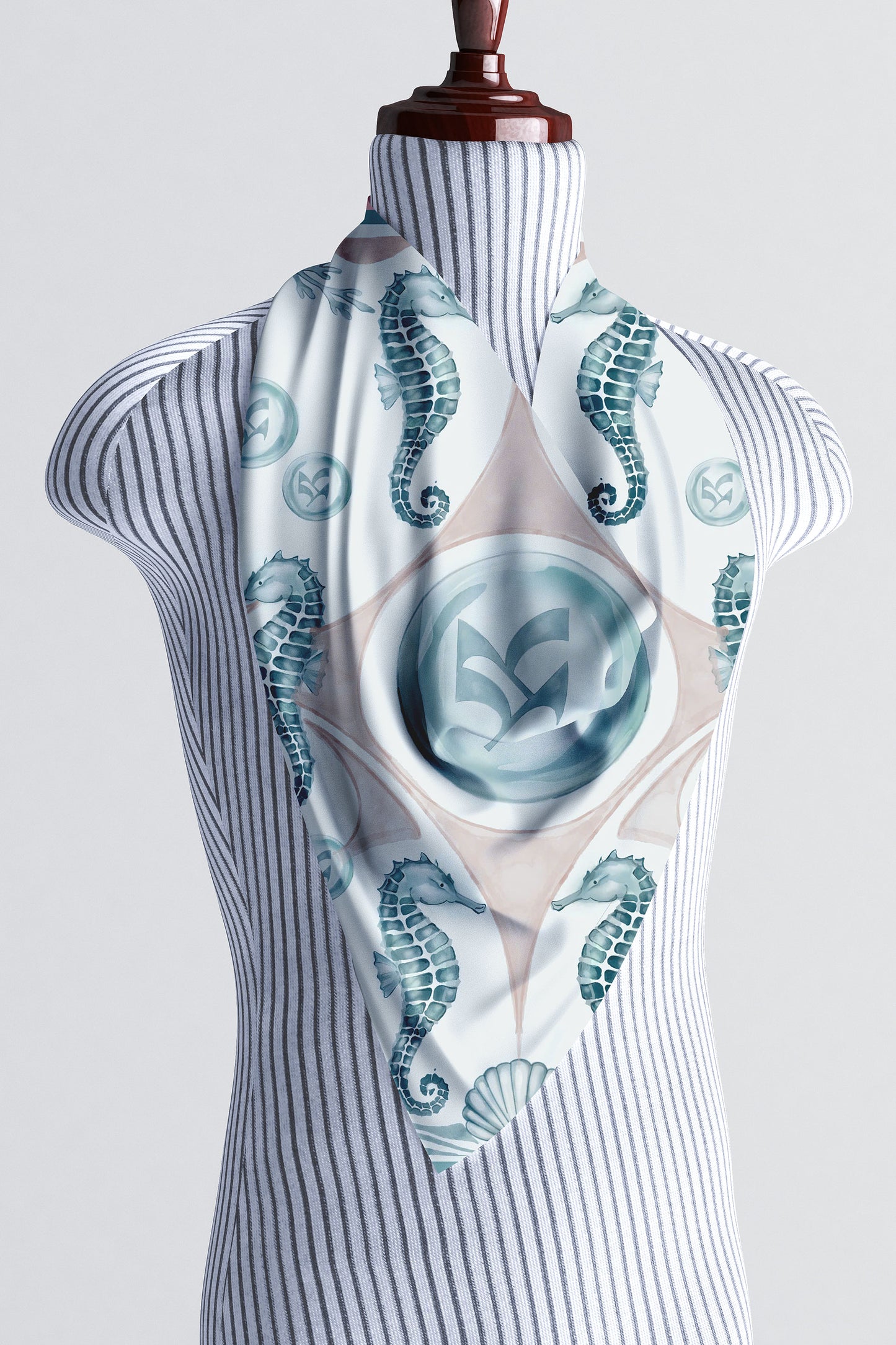 Seahorse Reverie Silk Scarf